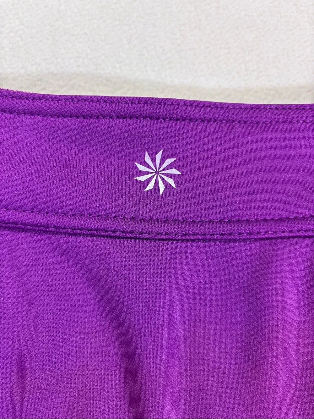 Athleta Snowslide Skirt M Fleece Lined Purple Winter Hiking Running Gorpcore